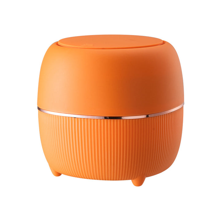 Luxury Mini Desktop Trash Can - Eco-Friendly Round Waste Bin