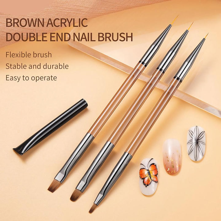 Double Head Nail Art Brush