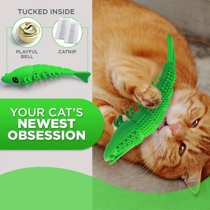 Interactive Cat Toothbrush Toy