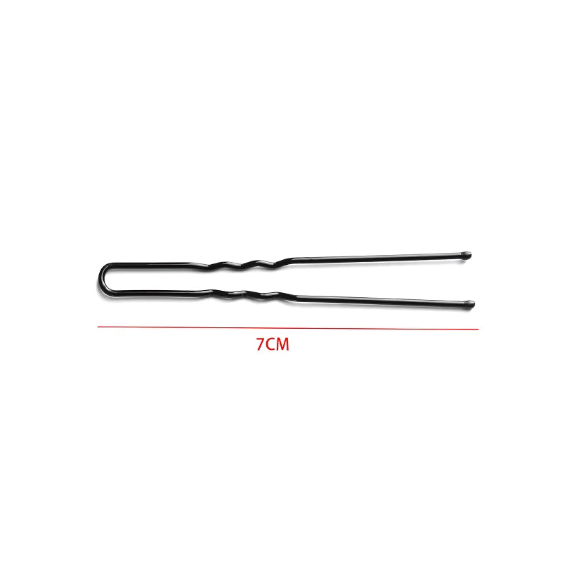 50-Pack Black Plated U-Shape Hairpins