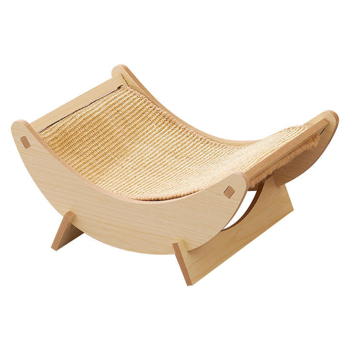 Wooden Cat Rocking Bed