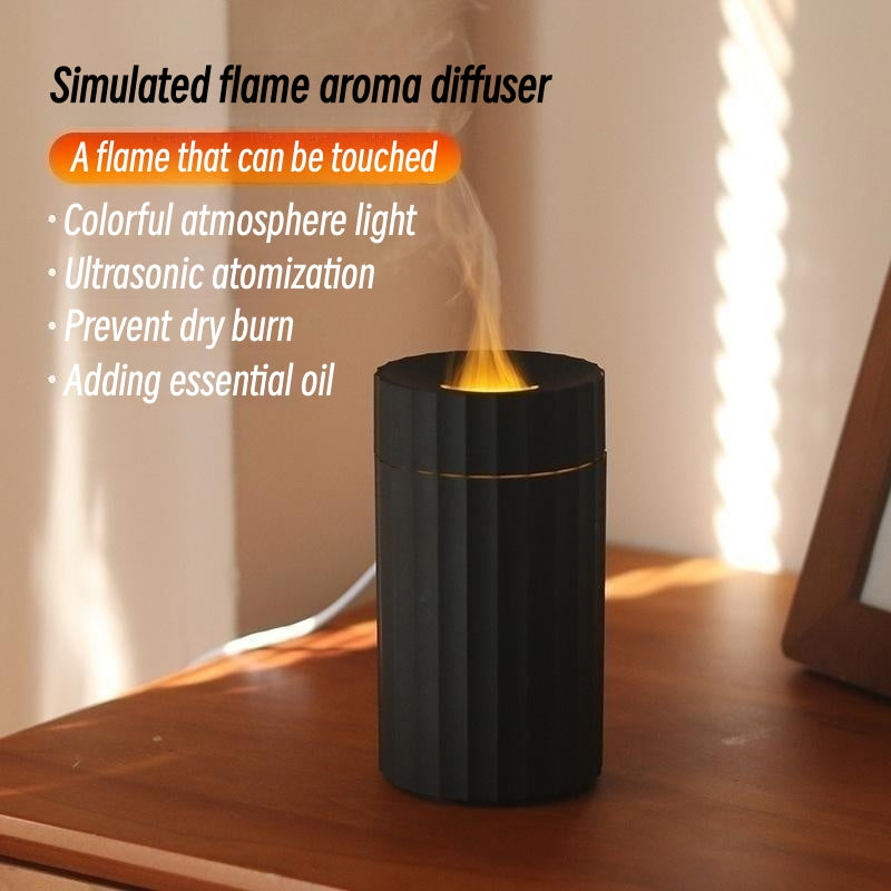 Flame Aromatherapy Air Humidifier USB Car Diffuser