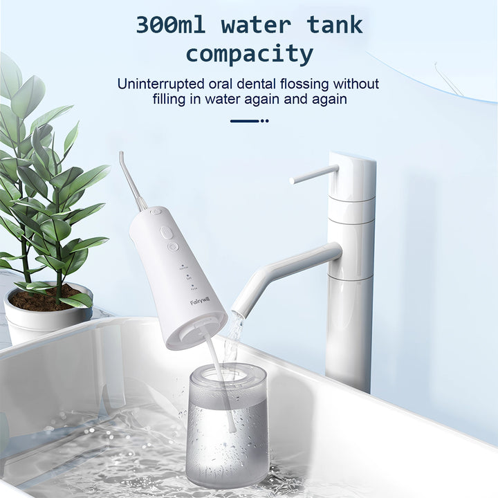 Cordless Water Flosser with 3 Modes and Detachable Water Tank