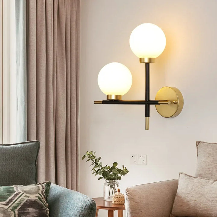 Modern Nordic Double Head LED Wall Sconce