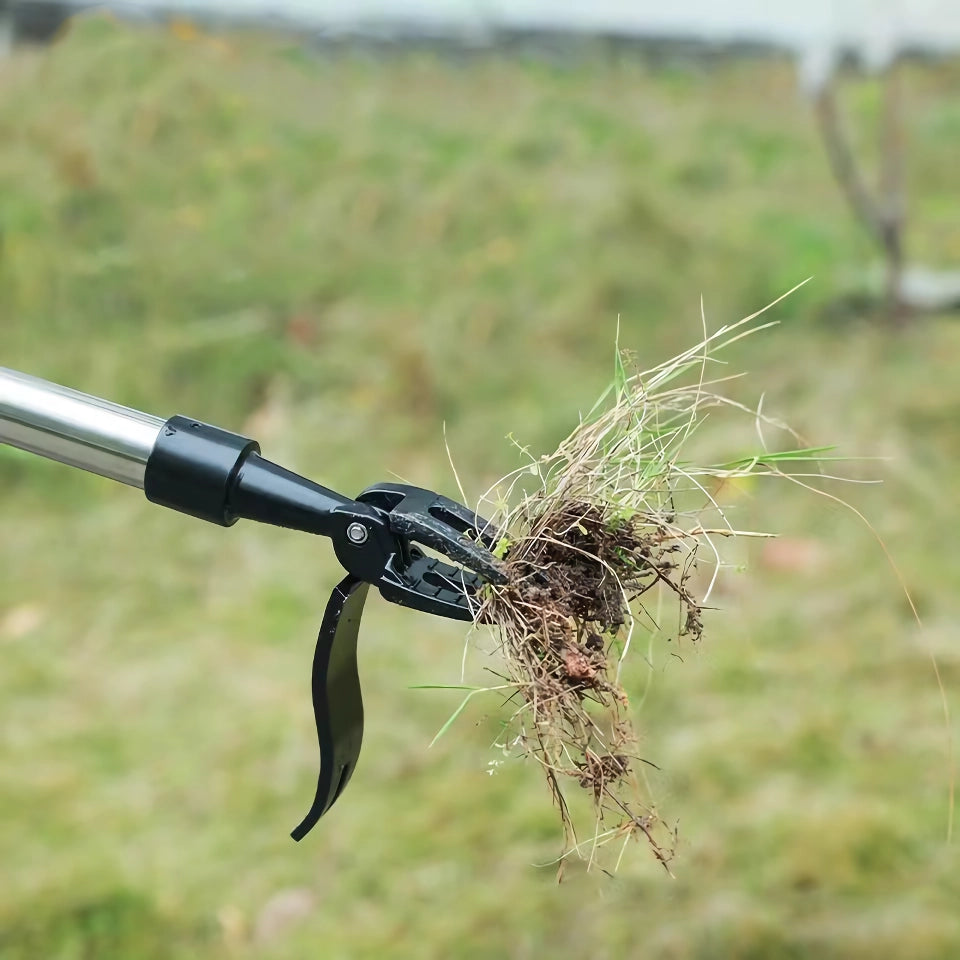 Efficient Stand-Up Weed Puller with Aluminum Claw for Garden and Lawn