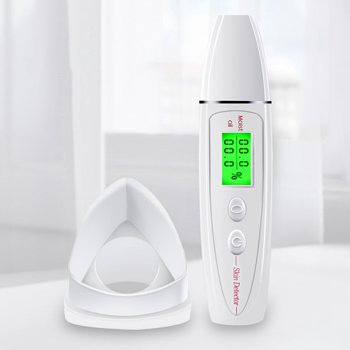 LCD Digital Skin Moisture and Oil Analyzer - Advanced Skin Tester for Face and Body