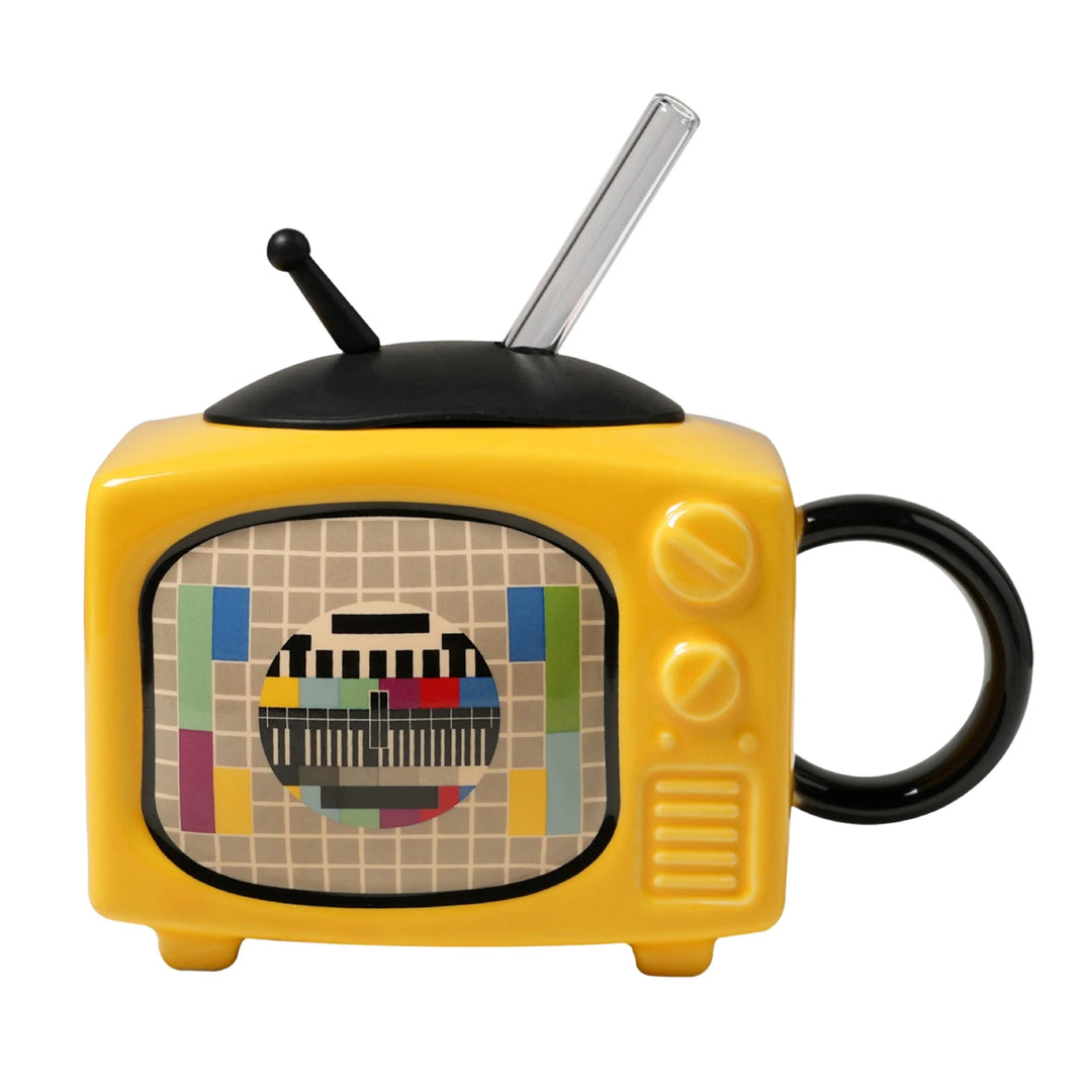 Television-Shaped Ceramic Mug