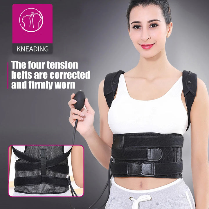 Inflatable Back Posture Corrector and Waist Support Brace