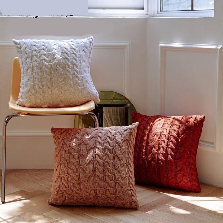 Scandinavian Twist Design Acrylic Cushion Cover