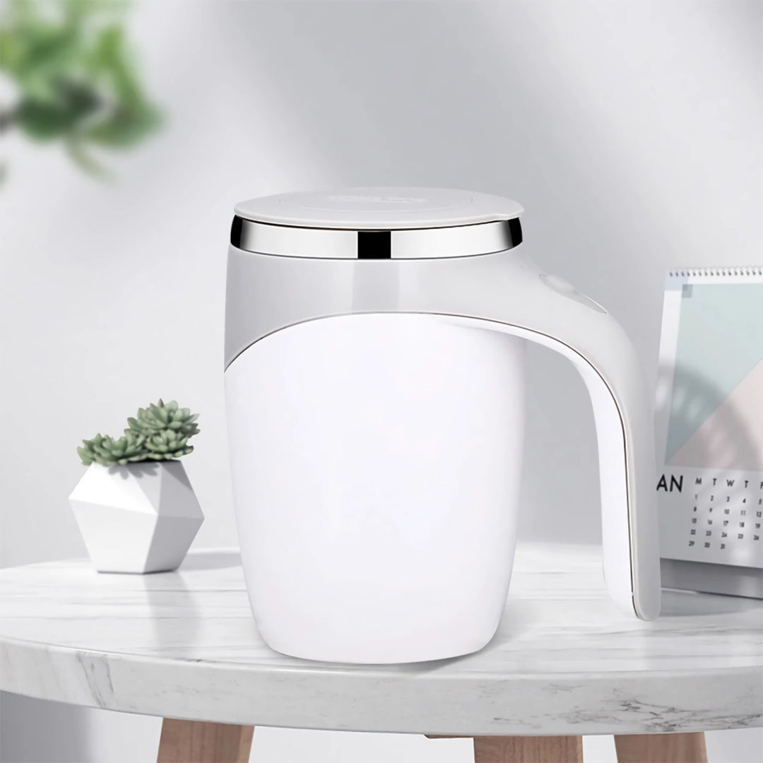 Smart Magnetic Stirring Mug - Stainless Steel Automatic Mixer for Coffee and Milk