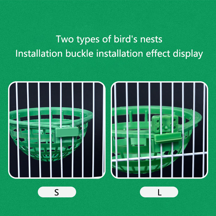 Durable Plastic Bird Nest Cage