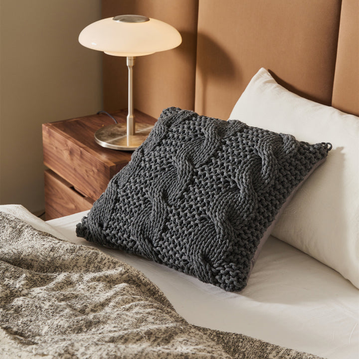 Luxury Chunky Knit Throw Pillow for Comfort and Style