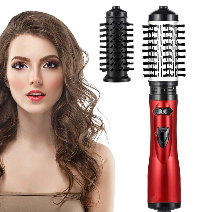 3 In 1 Rotating Hair Dryer Brush with Ceramic Curler and Volumizer