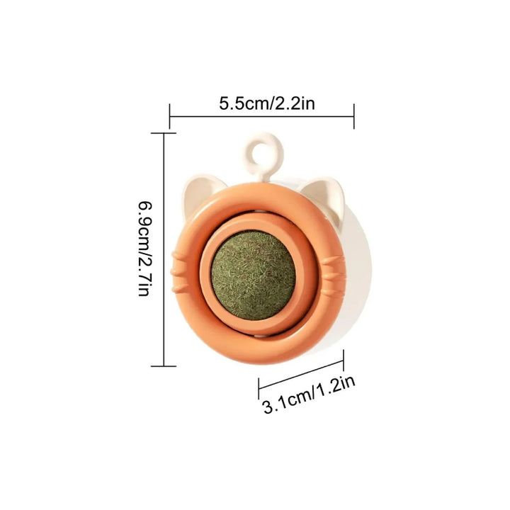 Rotating Catnip Ball Toy for Cats