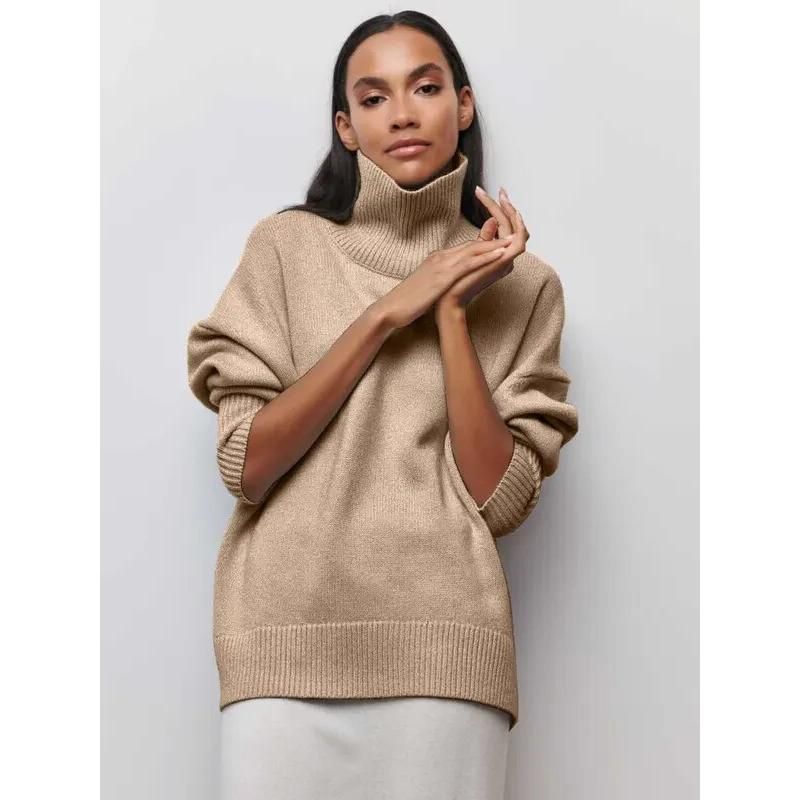 Elegant Autumn-Winter Turtleneck Sweater for Women