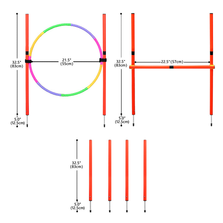 Portable Dog Agility Jumping Tool