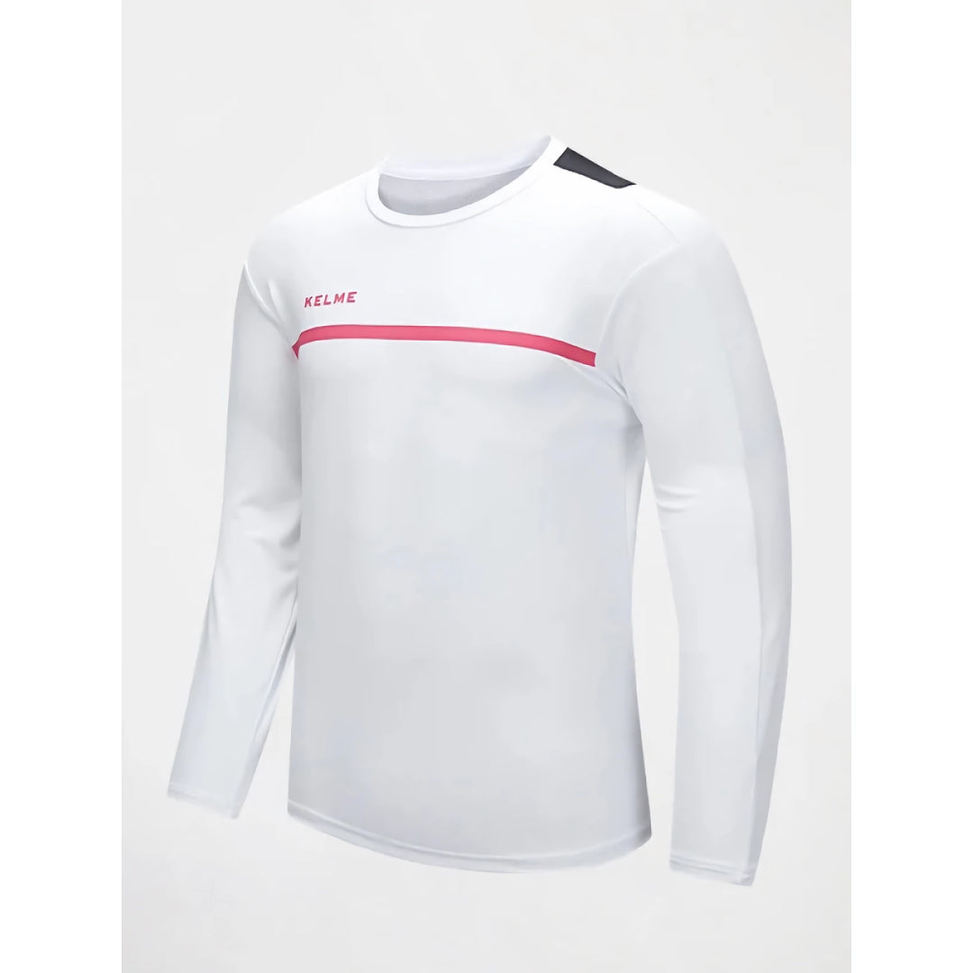 Men's Long Sleeve Football Training Top - Breathable Running Sports Shirt