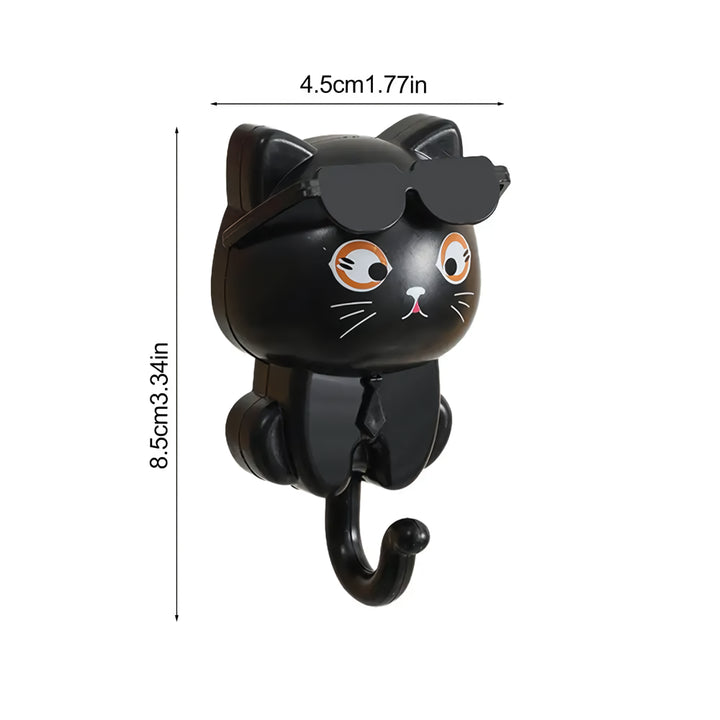 Adorable Cartoon Cat Coat Hook