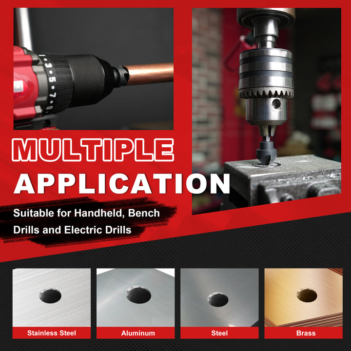 Precision Countersink Drill Bit Set for Metal