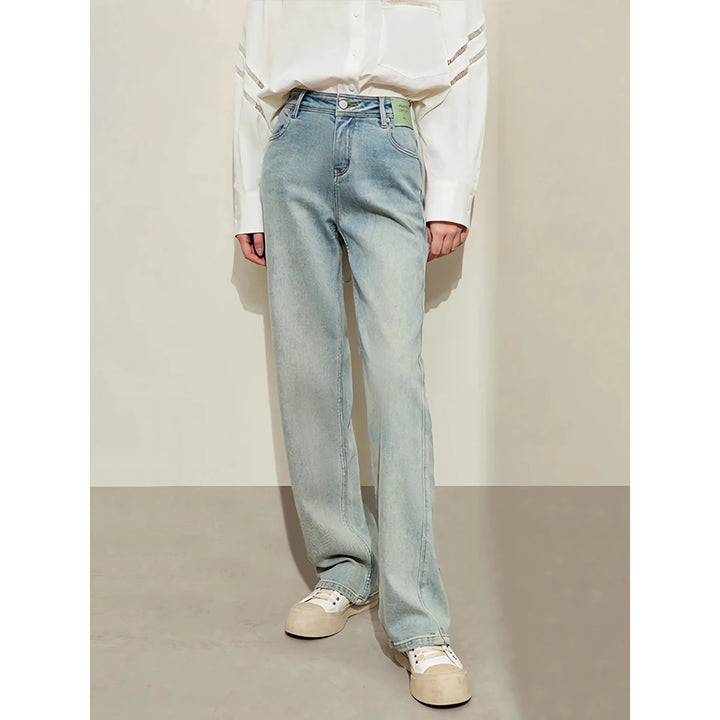 Retro Wide-Leg Women's Denim Pants