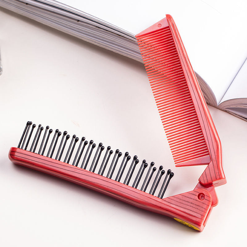 Mini Red Folding Pocket Comb