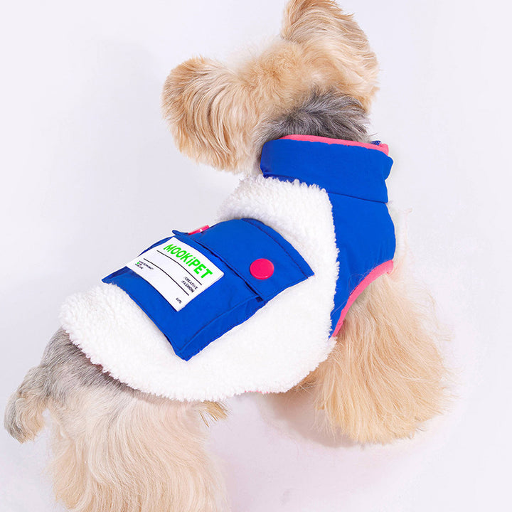 Pet Polyester Sherpa Vest - Fleece Warm Clothing for Small and Medium Dogs and Cats