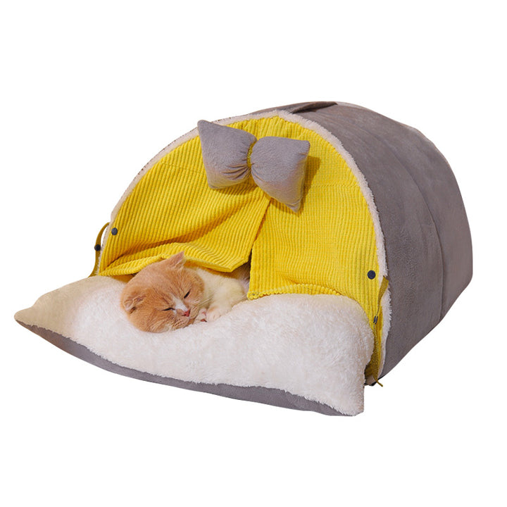 Cozy Plush Cat Bed