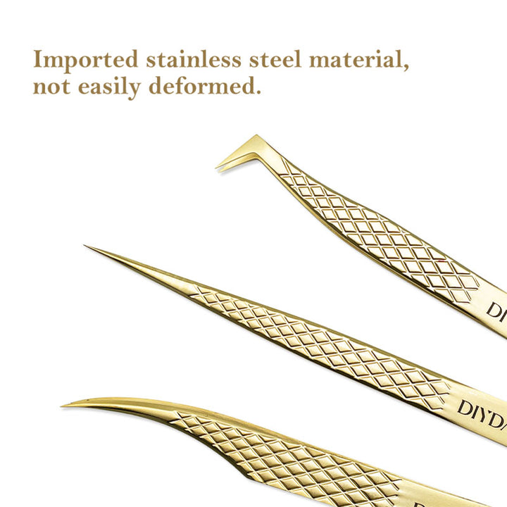 Precision Anti-slip Eyelash Extension Tweezers