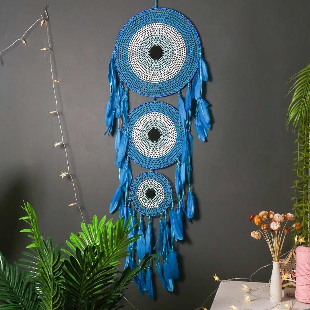 Indian Style Three Rings Colorful Dreamcatcher Wall Decoration