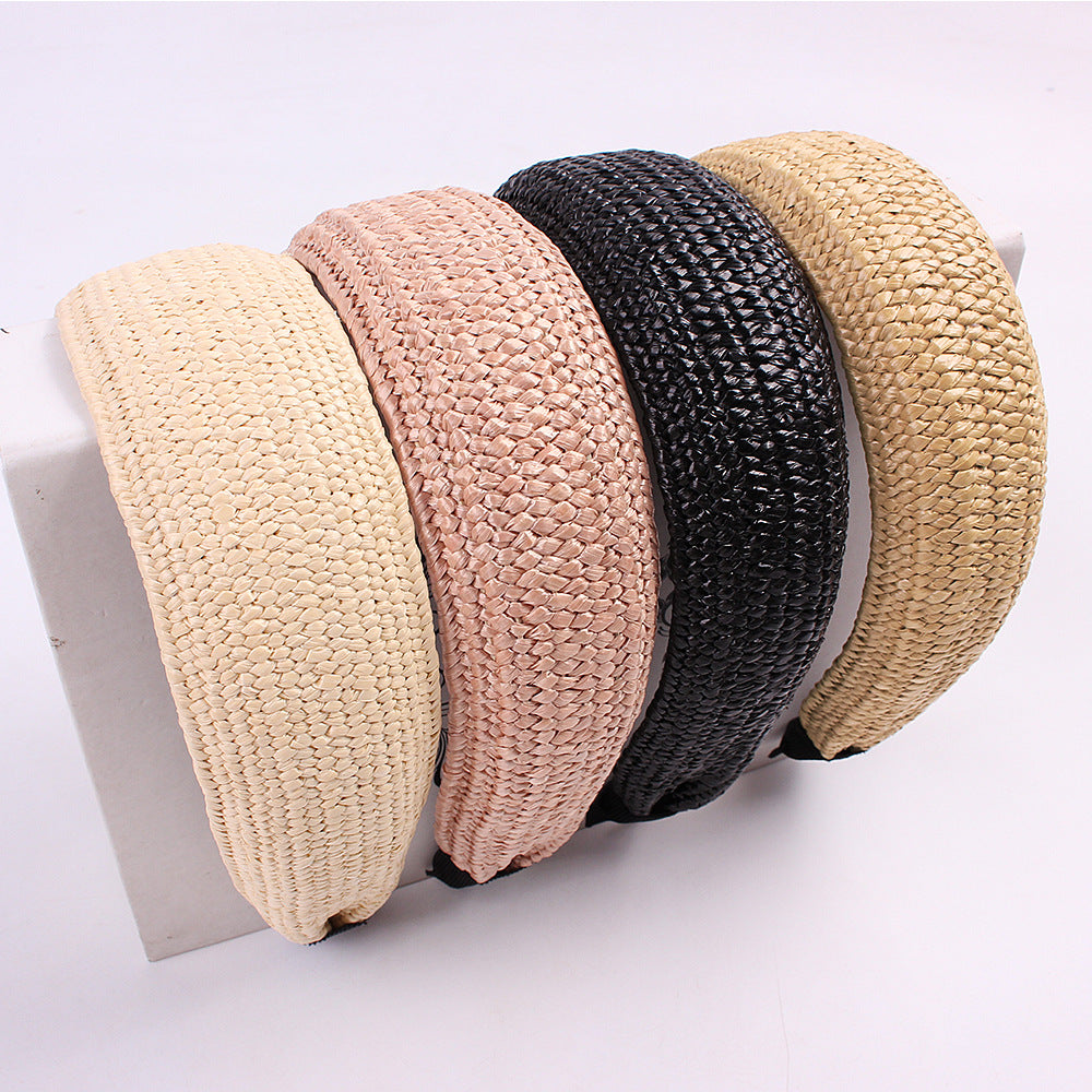 Fashionable Solid Color Knotted Headbands for Women