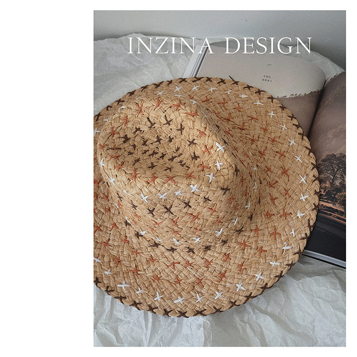 Retro Personality Western Cowboy Style Straw Hat