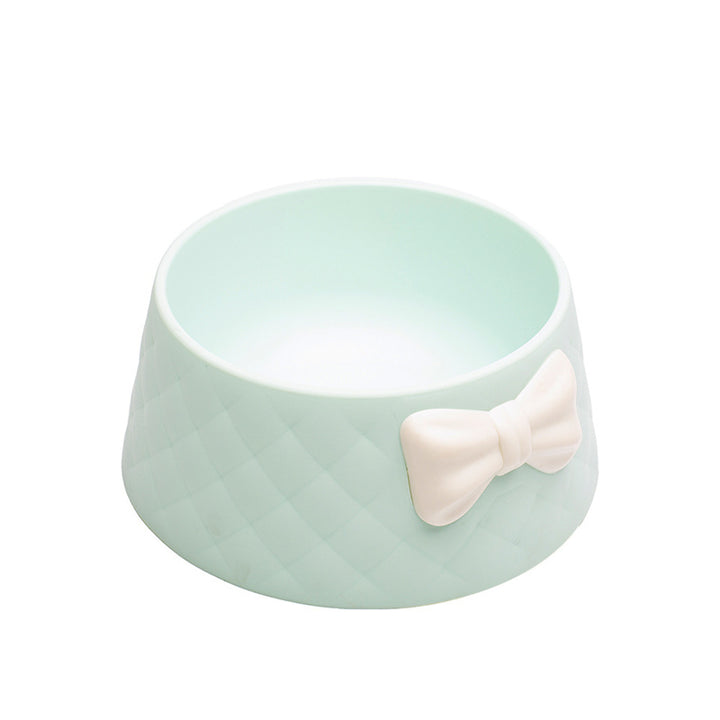 Charming Bowknot Ceramic Pet Bowl