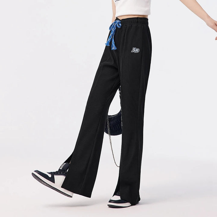 Trendy Flared Split Pants for Women