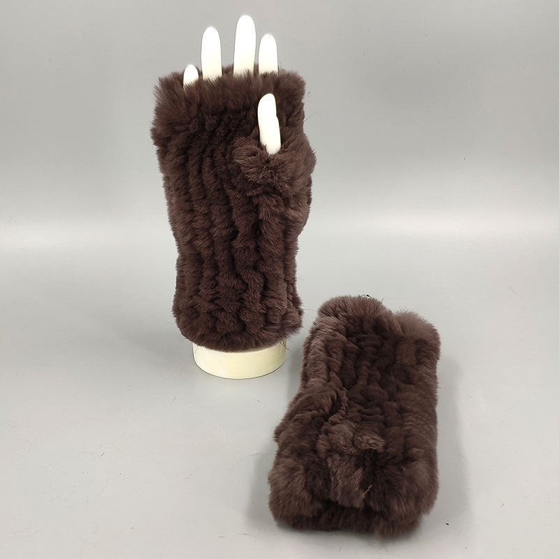 Winter Wristband Mid-length Gloves