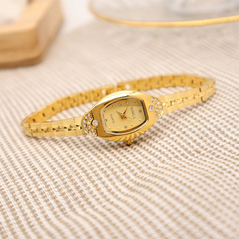 Women's Fashion Alluvial Gold Vintage Pineapple Pattern Watch