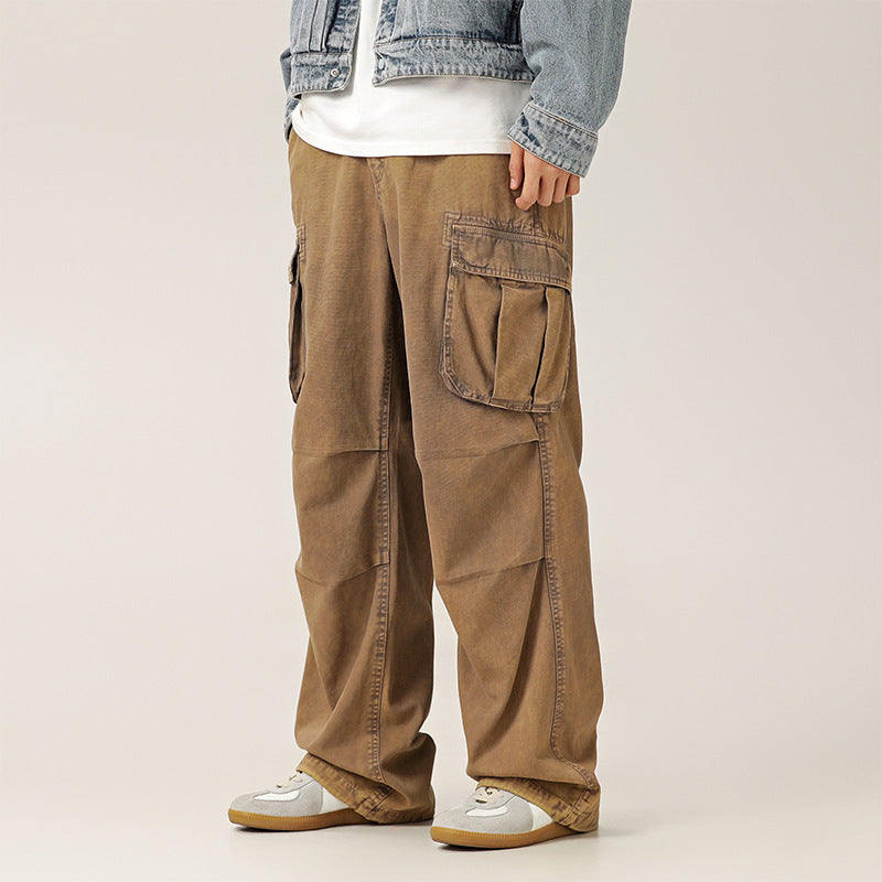 Fashion Brand American Straight Loose Micro-flared Trousers