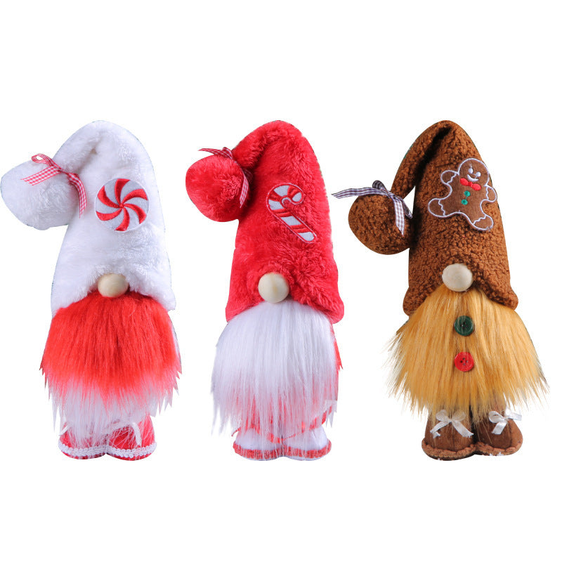 Christmas Candy Faceless Elderly Decoration Creative Doll Decorations