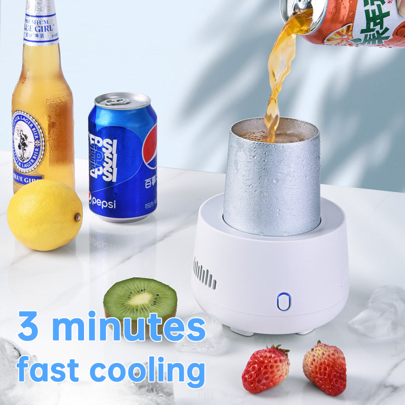 Portable USB Fast Cooling Cup for Instant Beverage Refrigeration