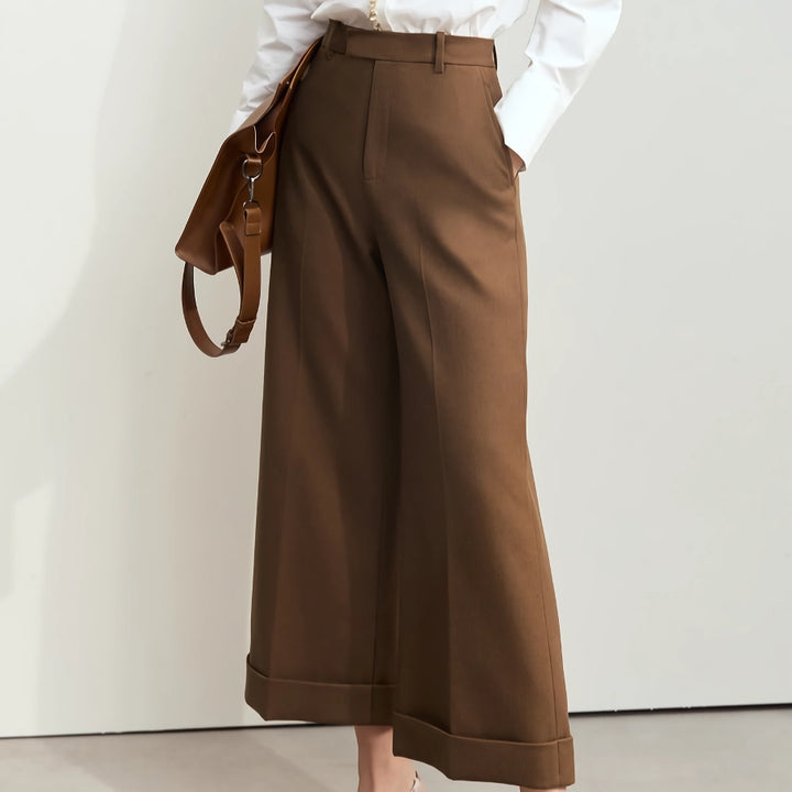 Chic Fall Women's Baggy Ankle-Length Pants – Casual Office Trousers