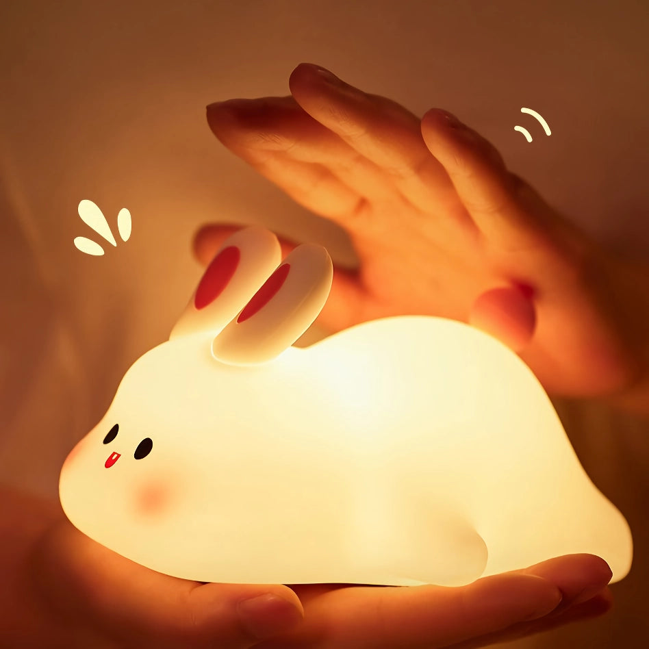 Cute Rabbit Silicone Night Lamp