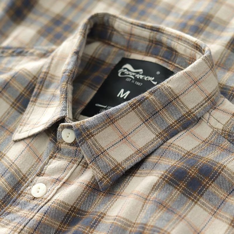 Men's Loose Casual Plaid Shirt