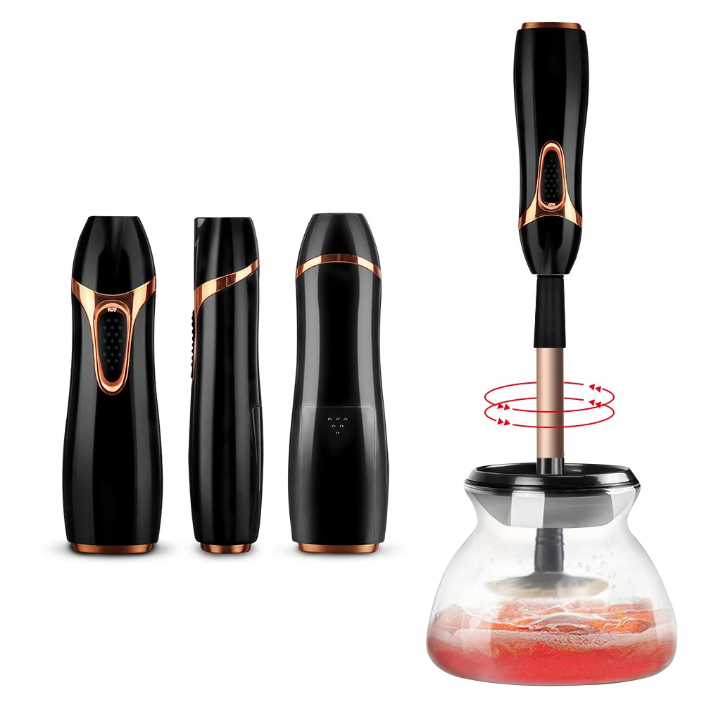 Automatic Makeup Brush Cleaner and Dryer with 10-Second Cleaning