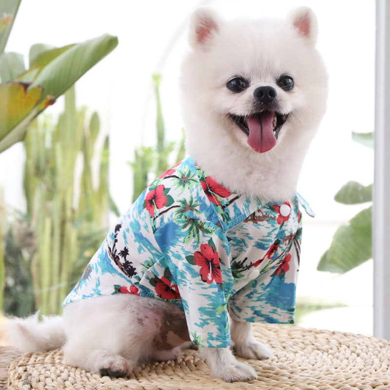 Hawaiian Style Dog Shirt