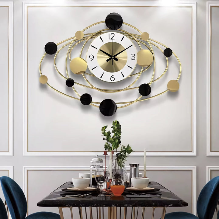 Modern Luxury Art Wall Clock for Living Room