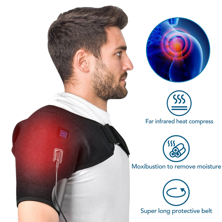 Adjustable Heated Shoulder Massage Brace