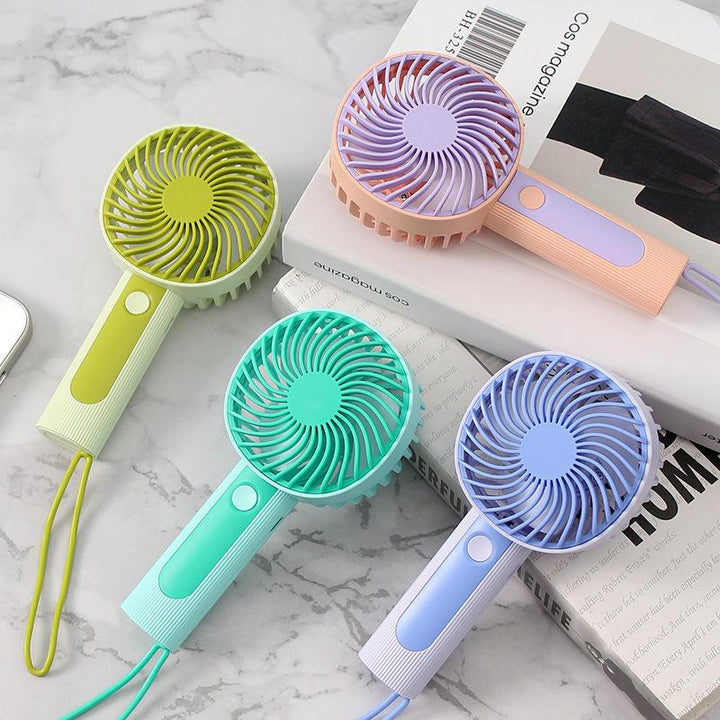 Mini Handheld USB Rechargeable Fan - 3-Speed Portable Air Cooler