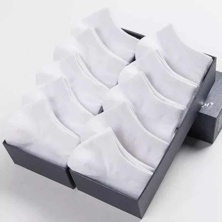 Breathable Ankle Socks - 5/10 Pairs Low-Cut Cotton Sport Socks