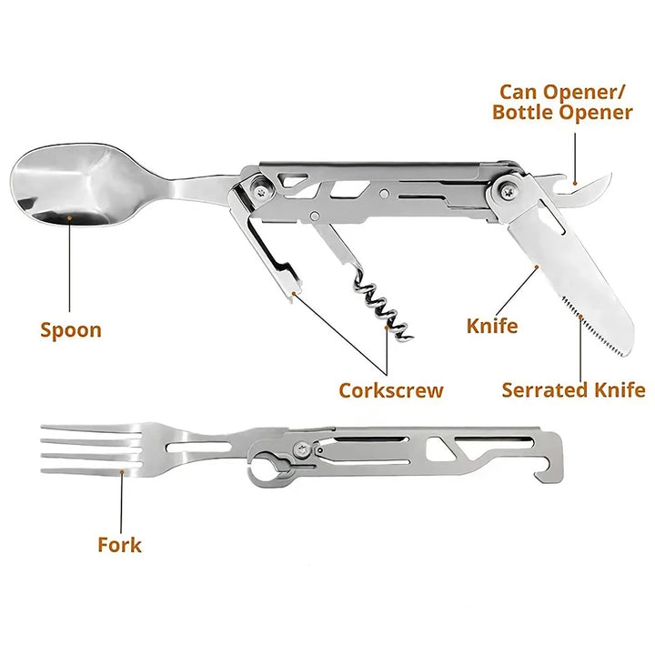 Folding Camping Cutlery Set