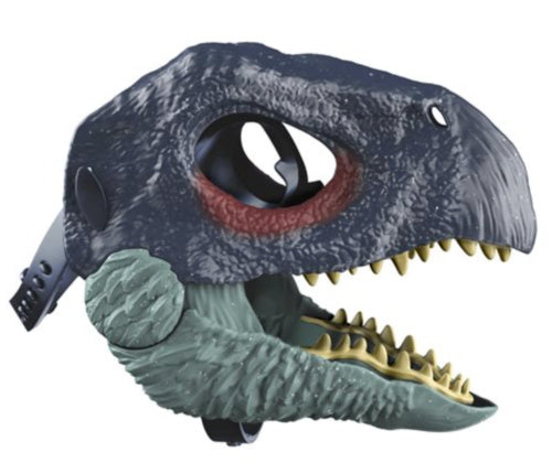 Blue Dinosaur Head Cover Sickle Dragon With Claw Mask