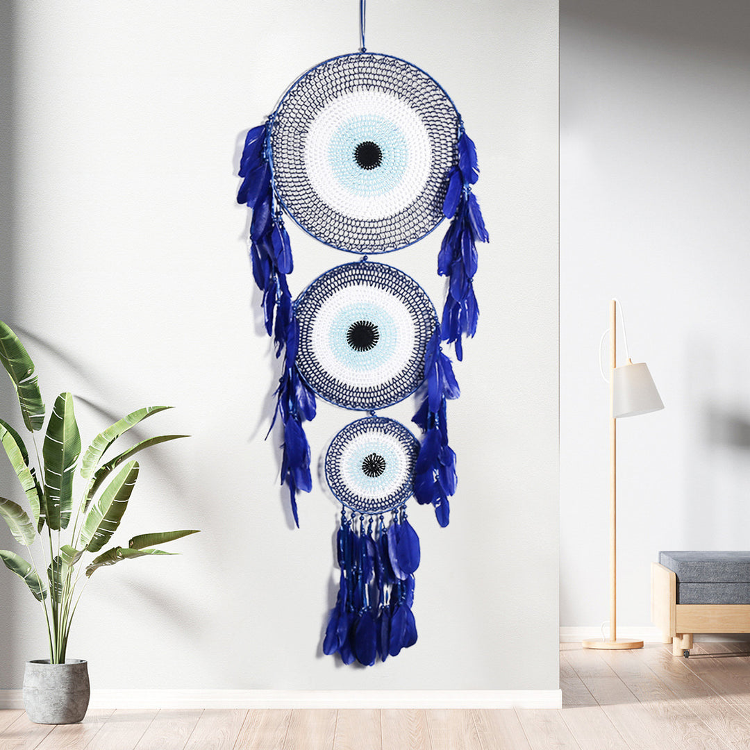 Indian Style Three Rings Colorful Dreamcatcher Wall Decoration